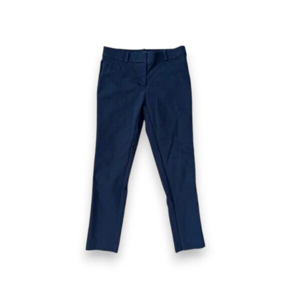 LOFT Dark Blue Tailored Skinny Trousers Size 4 - Picture 1 of 7